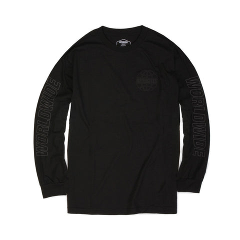 Butter Reflective Outline Long Sleeve Tee - Black