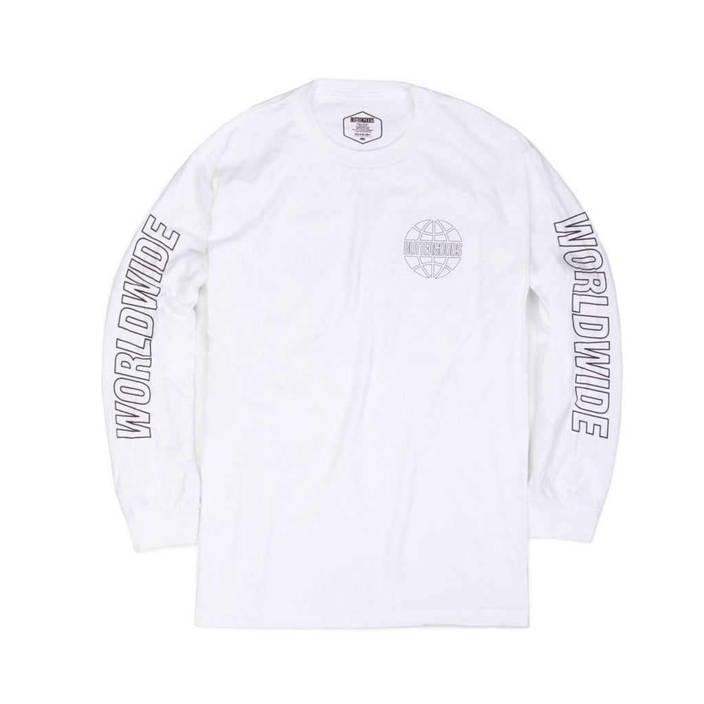 Butter Reflective Outline Long Sleeve Tee - White