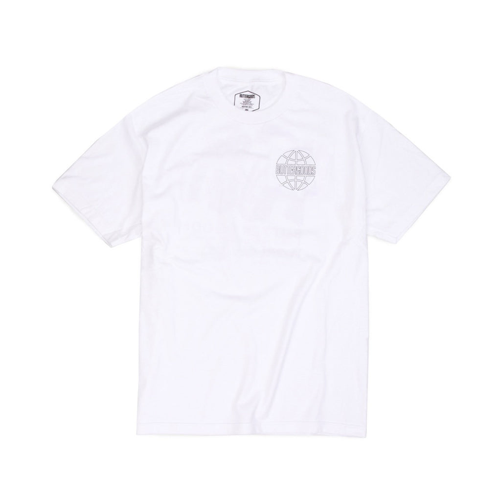 Butter Goods Reflective Outline T-shirt - White