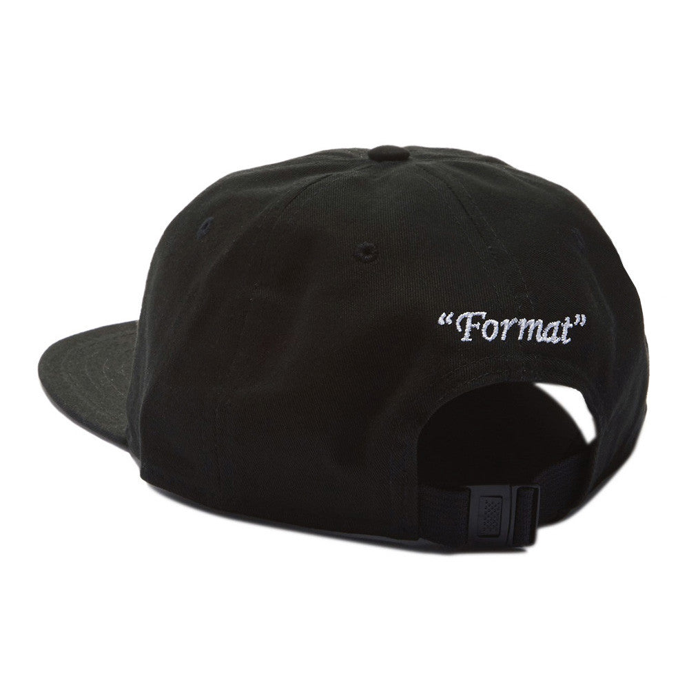 Format "Einstein" II Unstructured Polo Hat - Black