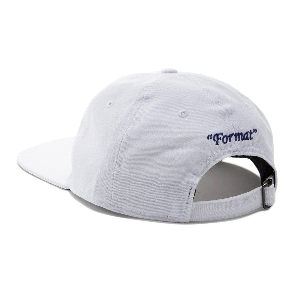 Format "Einstein" II Unstructured Polo Hat - White