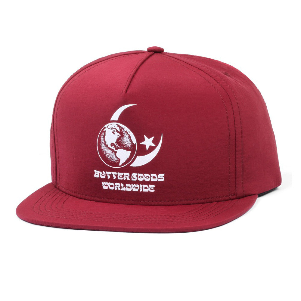 Butter Goods Crescent Snapback Cap - Burgundy