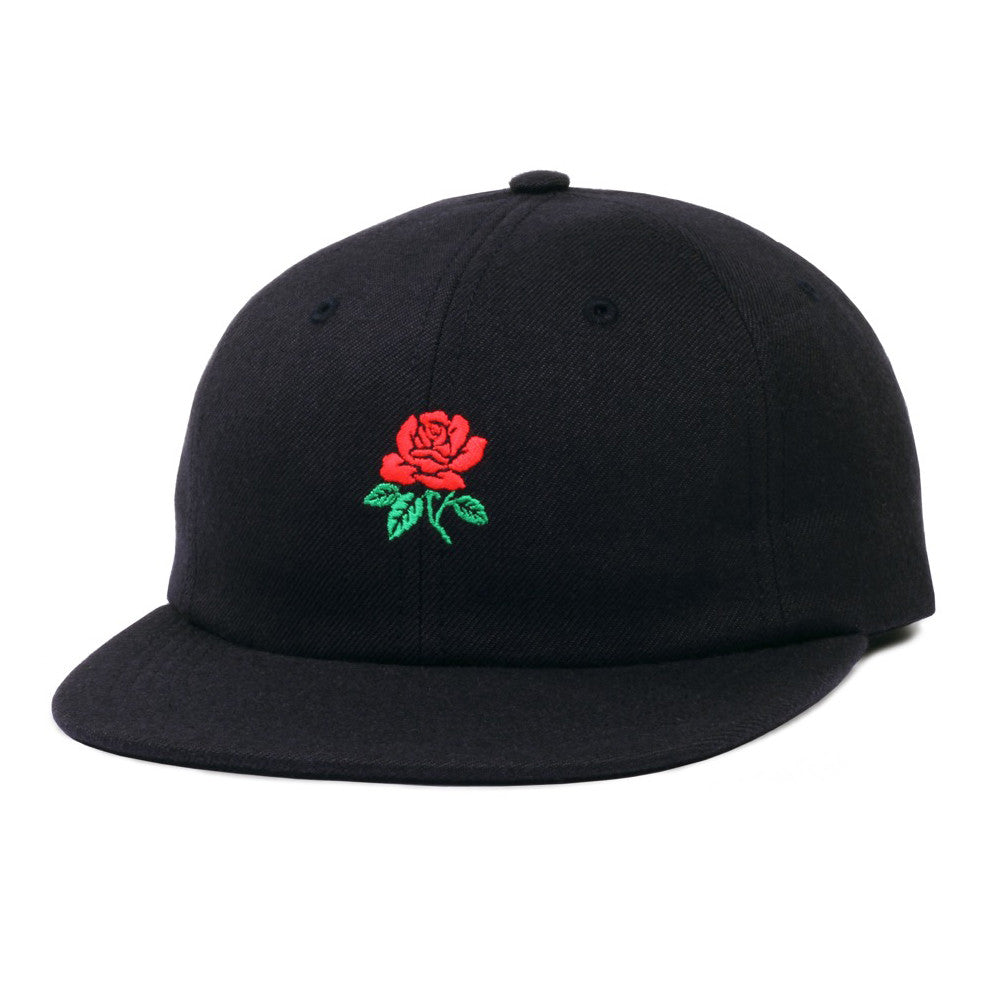 Butter Goods Rose 6 Panel Camp Hat - Black