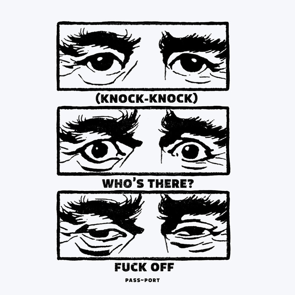Pass Port Knock-Knock Tee - White
