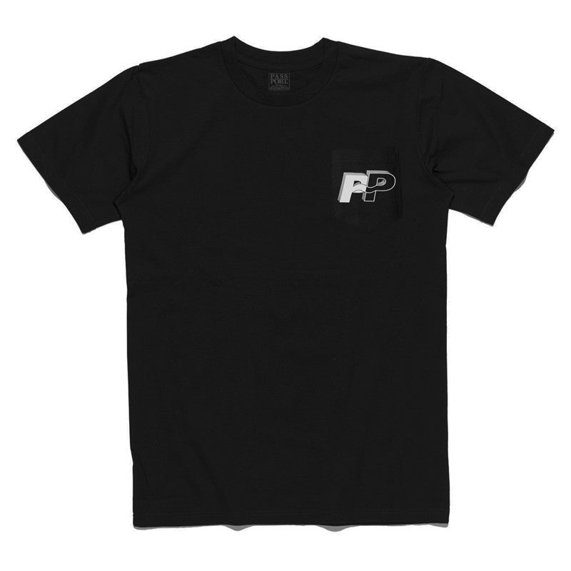 Pass Port P~P Pocket T-Shirt - Black