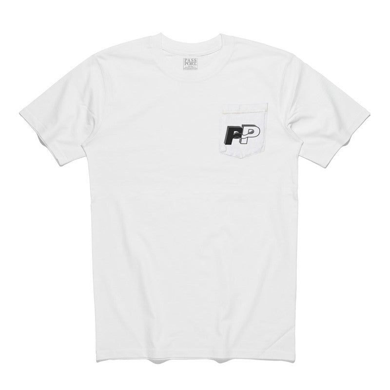 Pass Port P~P Pocket T-Shirt - White