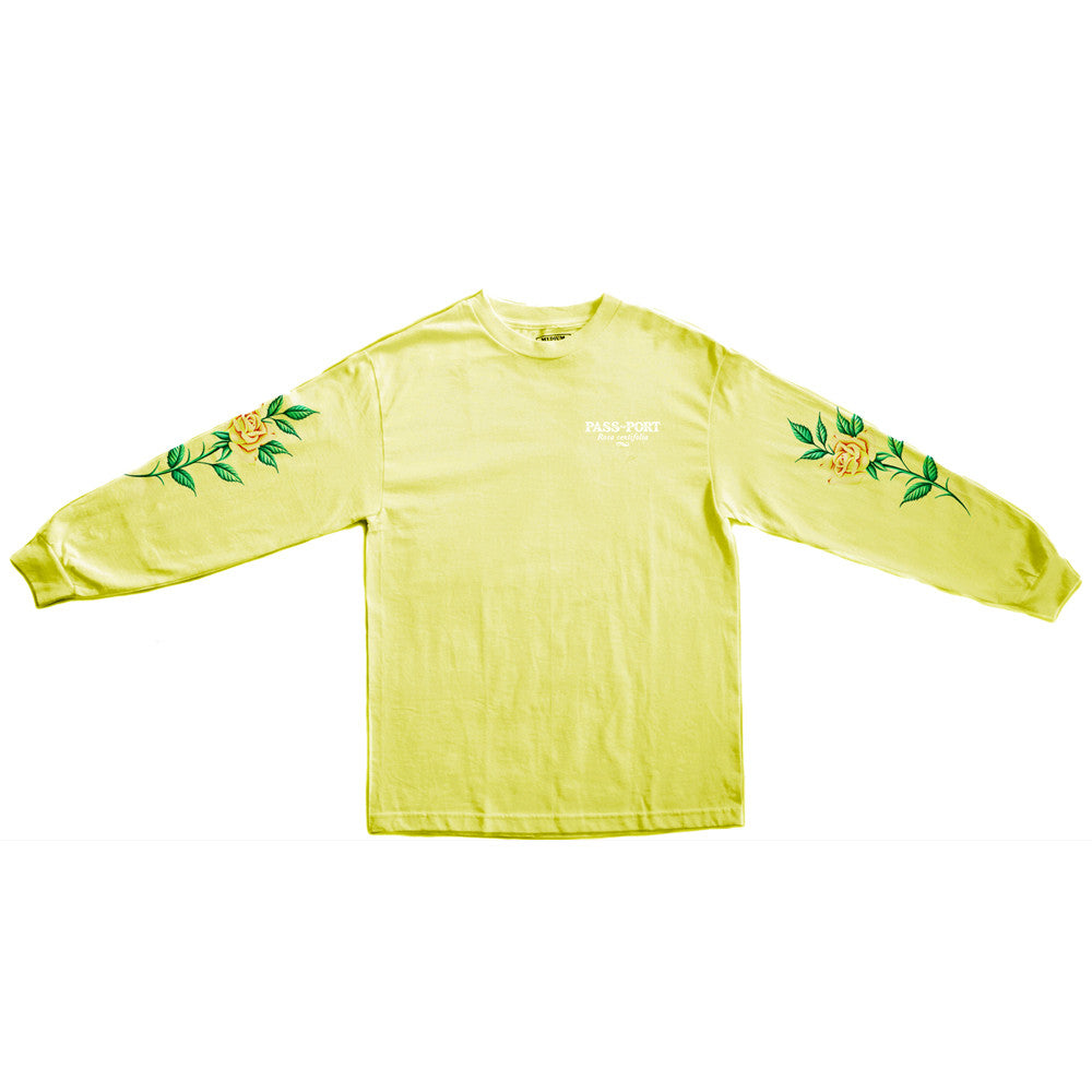 Passport Rosa Longsleeve T-shirt - Yellow
