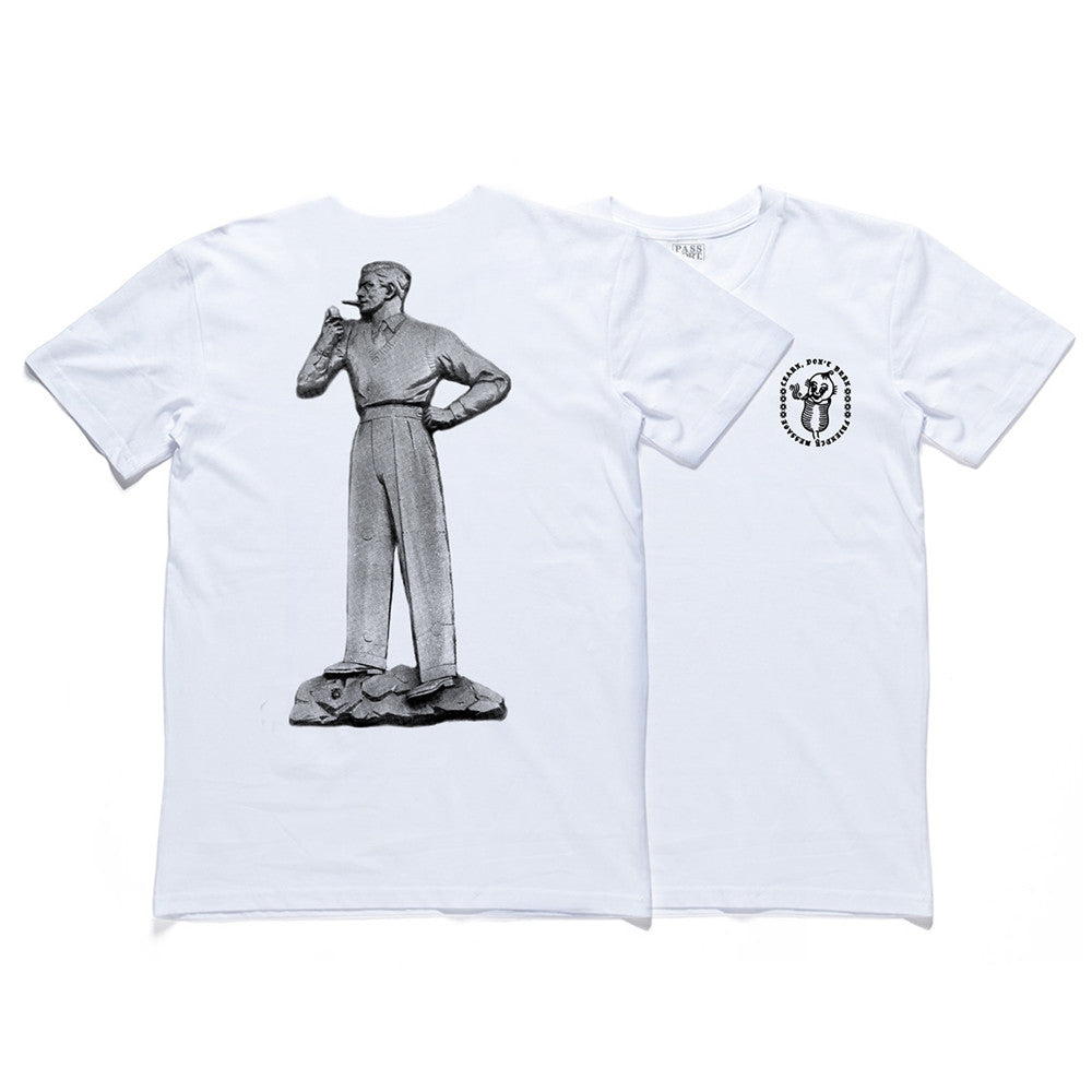 Pass Port Don't Burn "Success Man" T-Shirt - White