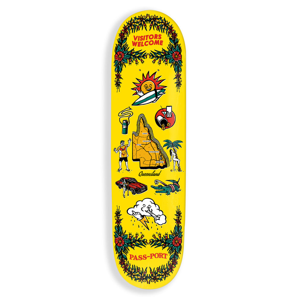 Pass~Port Queensland Tea Towels Skateboard Deck