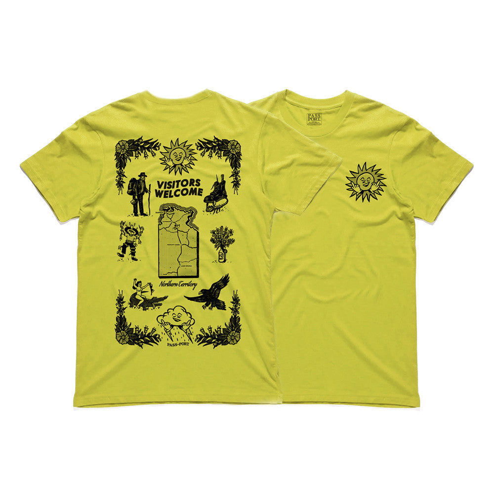 Passport Tea Towel Tee - Yellow