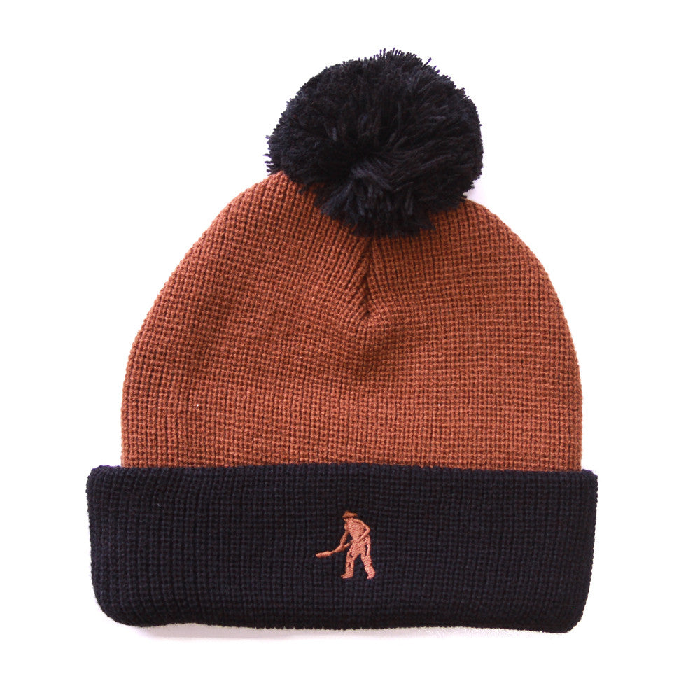 Passport Workers PomPom Beanie - Choc