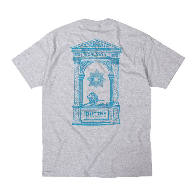 Butter Goods Babylon T Shirt - Heather Grey