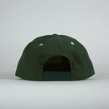 Broadcast Brand Signal Script Unstructured 6 Panel Hat - Forest Green