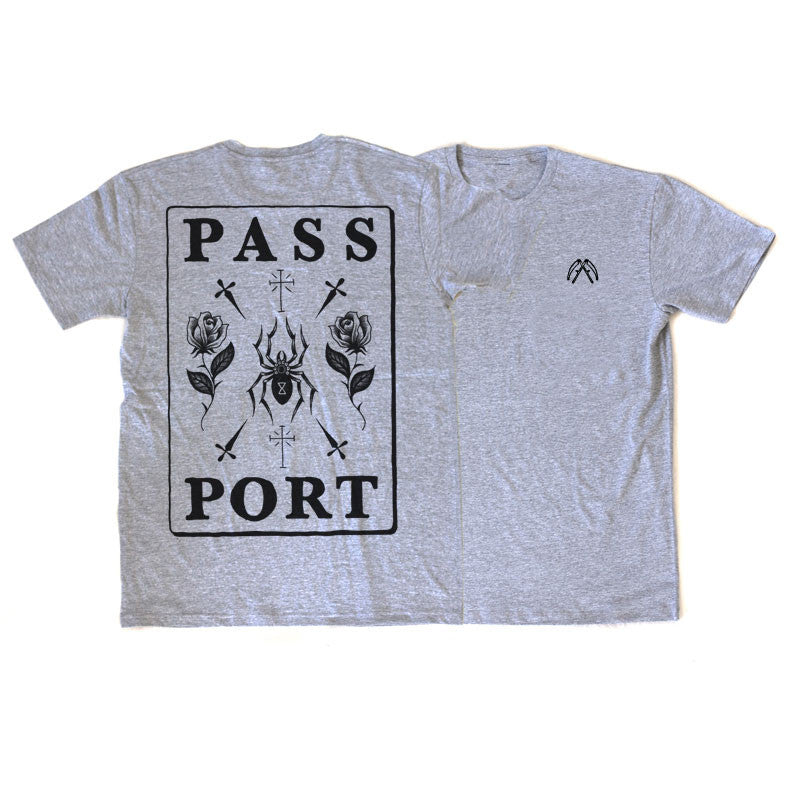 Passport Petty Thief Cards Tee (Heather Grey)