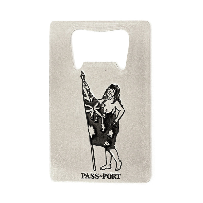 Pass~Port Flag Bearer Bottle Opener