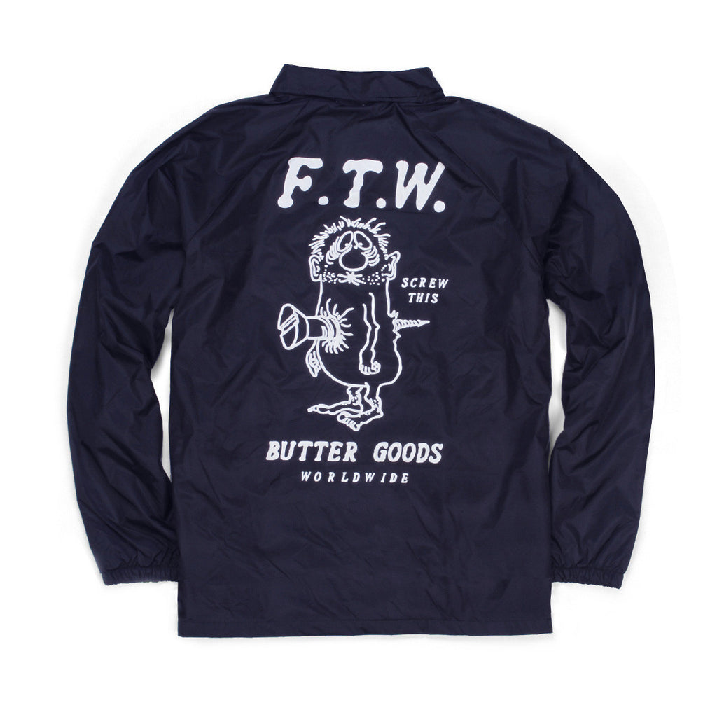 Butter Goods FTW Coaches Jacket - Navy