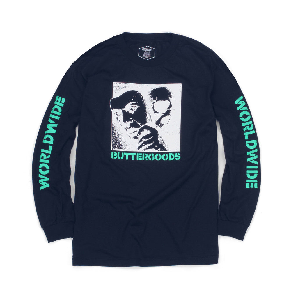 Butter Goods Mask Long Sleeve Tee - Navy