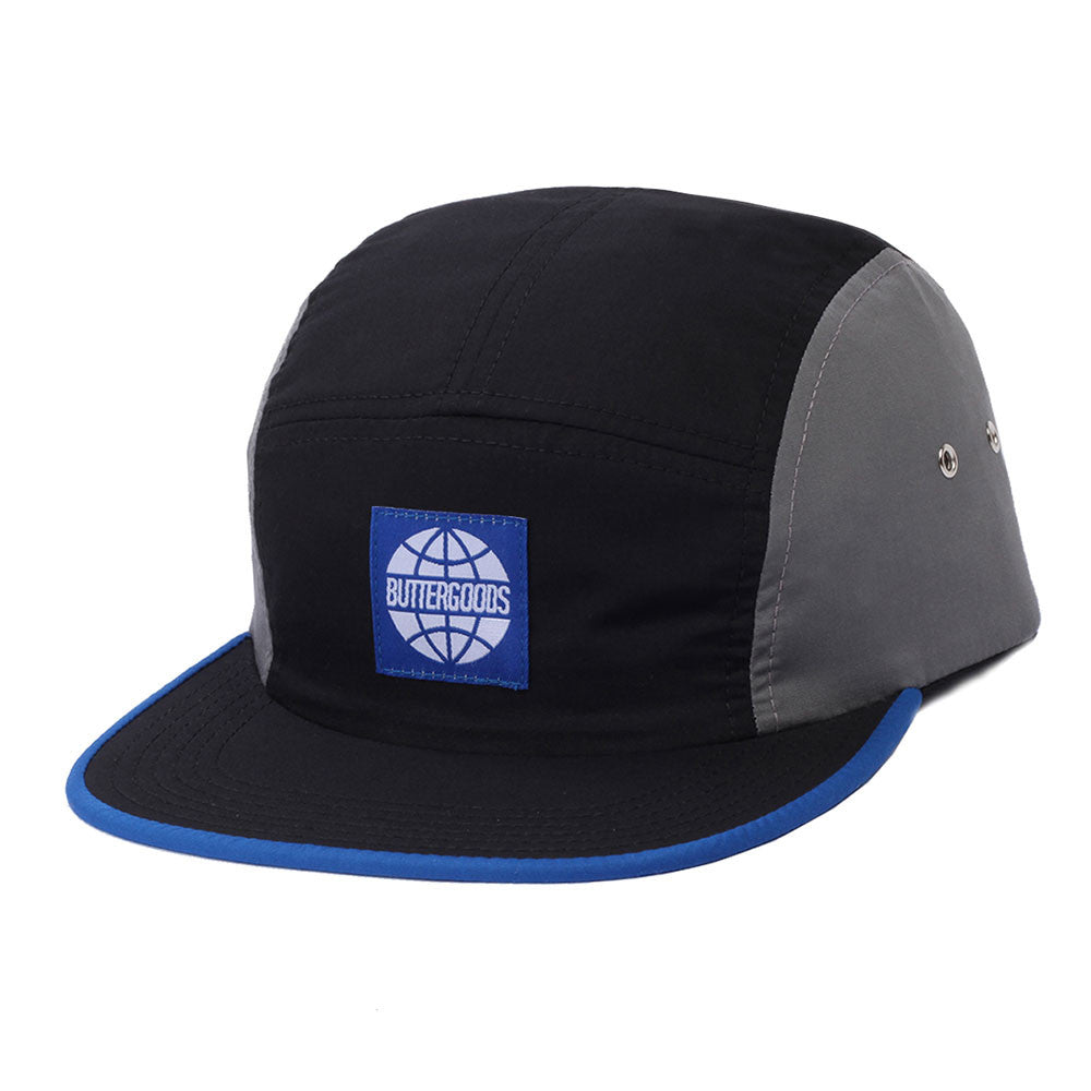 Butter Goods Match 5-Panel Camp Hat - Black/Grey