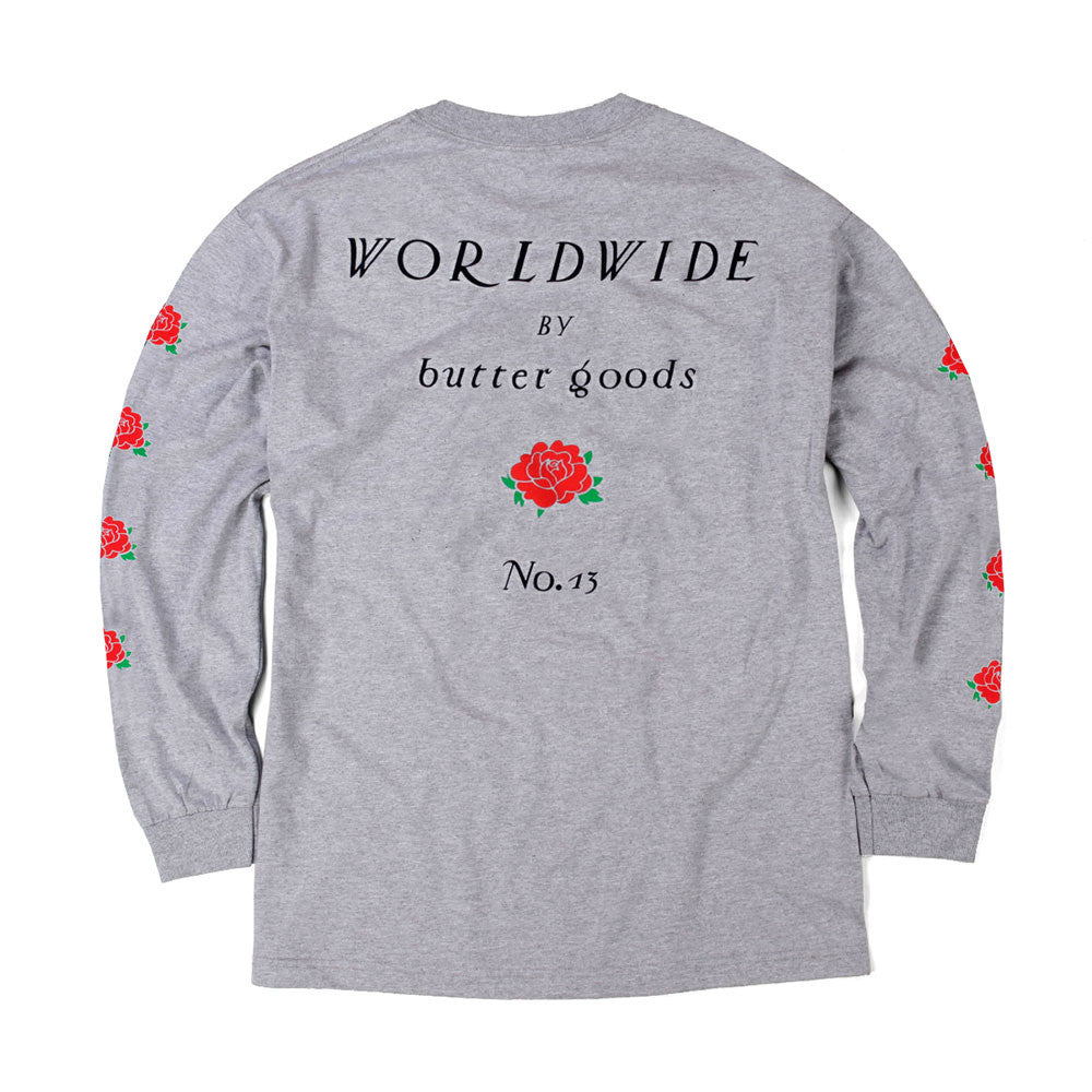 Butter Goods No 13 Long Sleeved Tee - Heather Grey