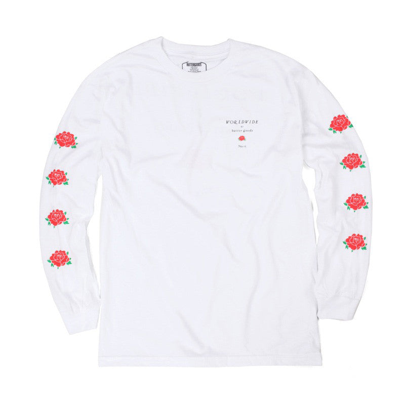 Butter Goods No 13 Long Sleeved Tee - White
