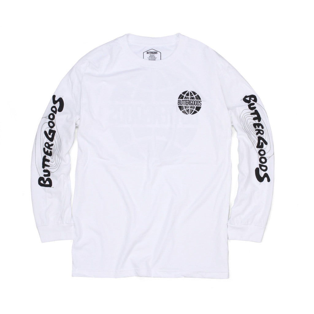 Butter Goods Other Planes Long Sleeve Tee - White