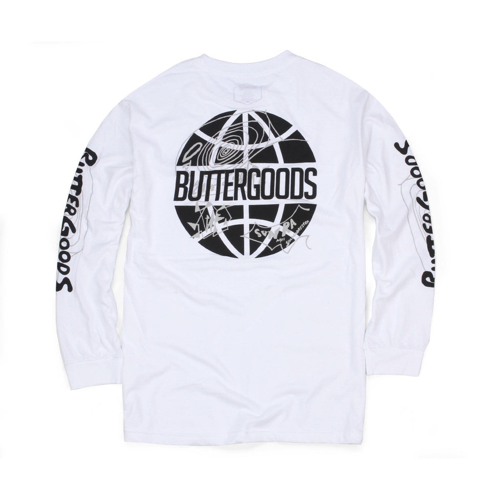 Butter Goods Other Planes Long Sleeve Tee - White