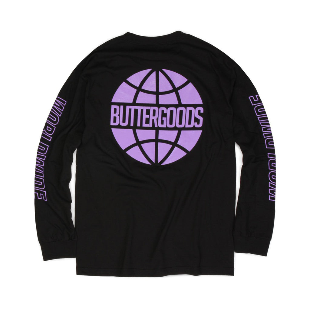 Butter Worldwide Outline Long Sleeve Tee - Black