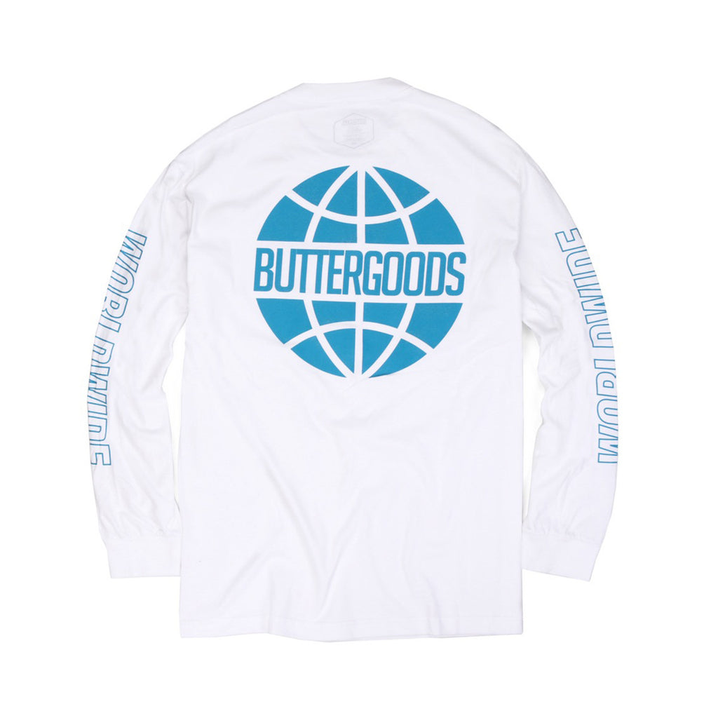 Butter Worldwide Outline Long Sleeve Tee - White