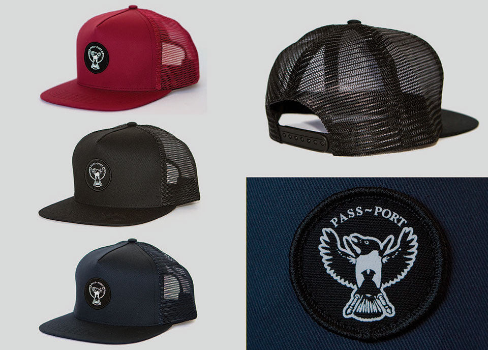 Passport Magpie Mesh Trucker Hat (Black)