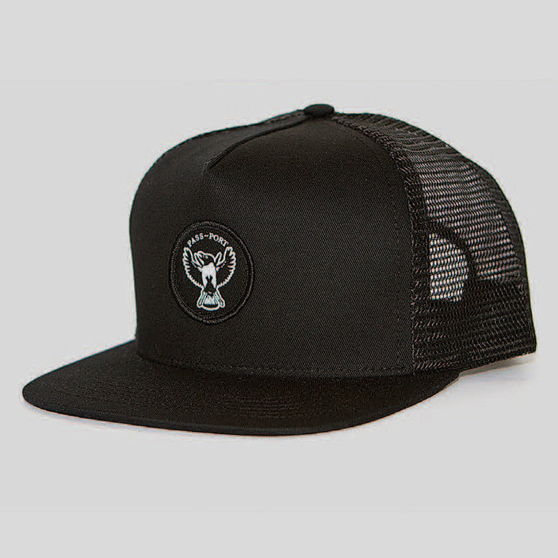 Passport Magpie Mesh Trucker Hat (Black)
