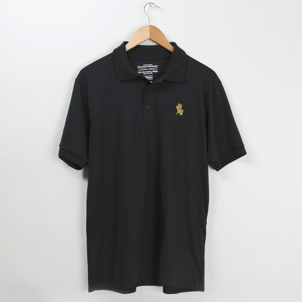 Permanent Co-op x Village Psychic Polo Shirt - Black