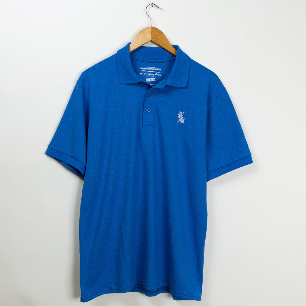 Permanent Co-op x Village Psychic Polo Shirt - Blue