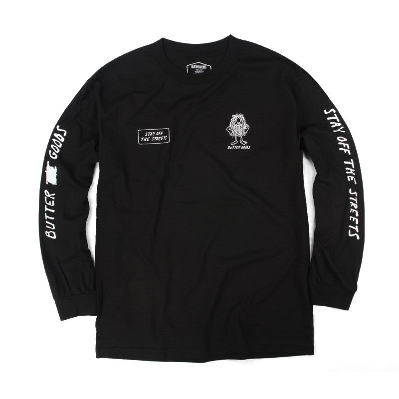 Butter Goods PSA Long Sleeve Tee - Black