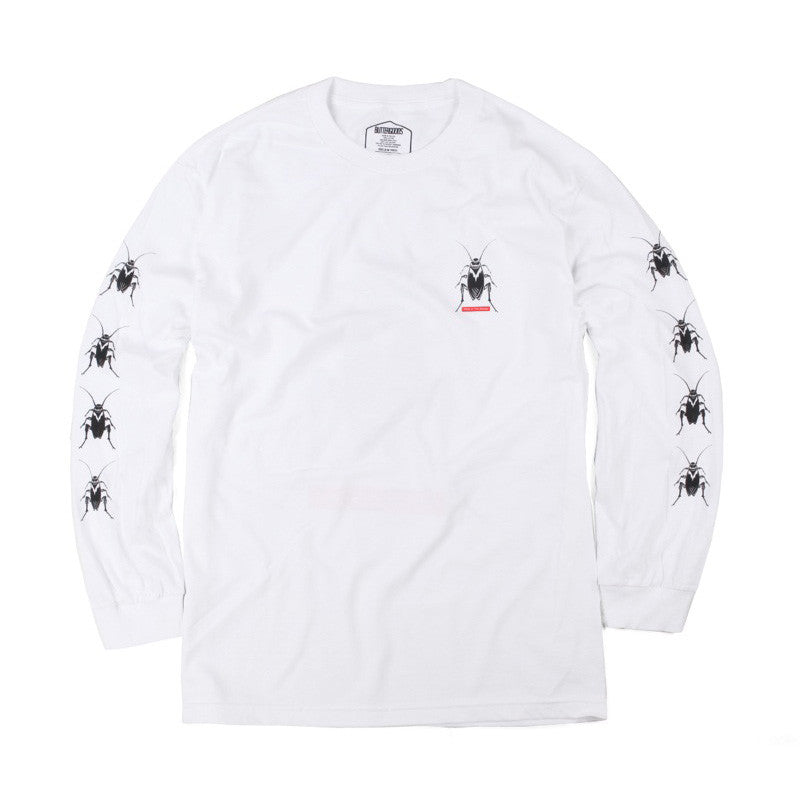 Butter Goods Roach Long Sleeve Tee - White
