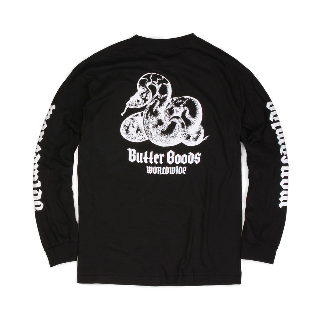 Butter Goods Serpent Long Sleeve Tee - Black