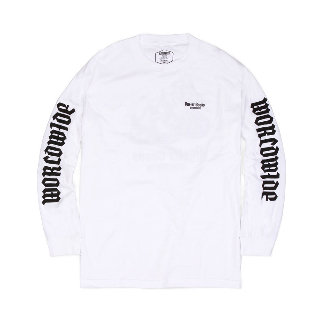 Butter Goods Serpent Long Sleeve Tee - White
