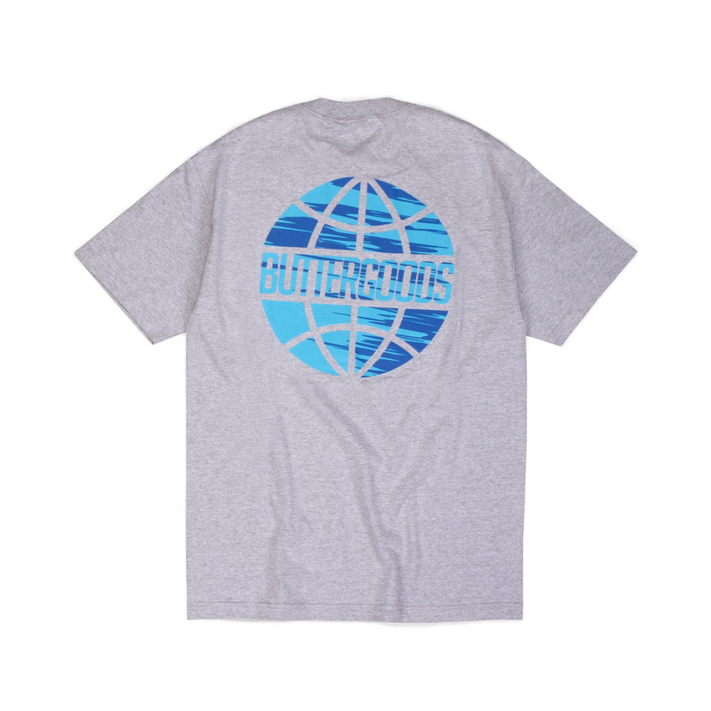 Butter Sports Worldwide Logo T-shirt - Heather Grey