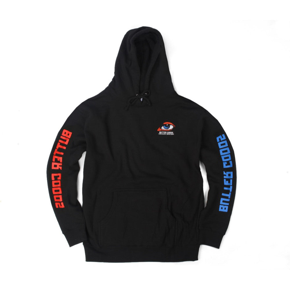 Butter Goods Vision Pullover Hooded Fleece Sweatshirt - Black