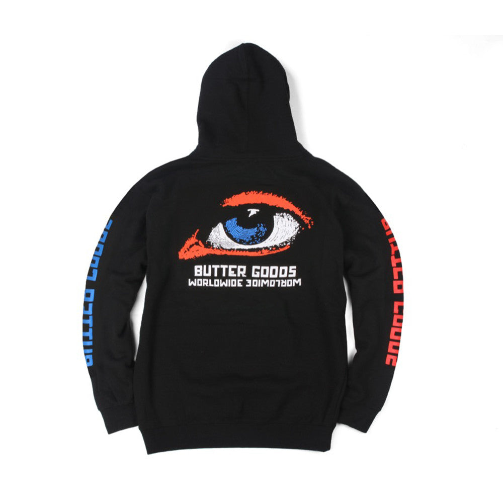 Butter Goods Vision Pullover Hooded Fleece Sweatshirt - Black