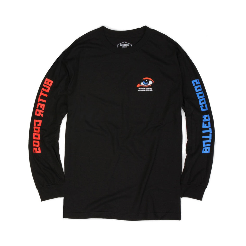 Butter Goods Vision Long Sleeve Tee - Black