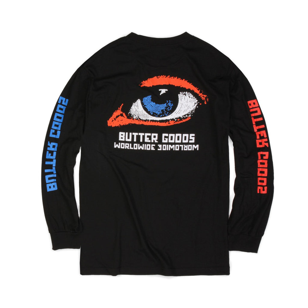 Butter Goods Vision Long Sleeve Tee - Black