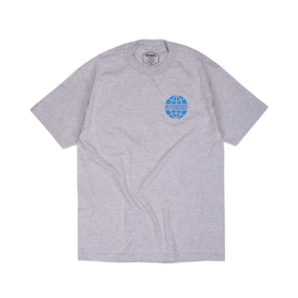 Butter Sky Worldwide Logo T-shirt - Heather Grey