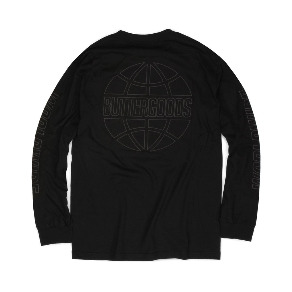Butter Reflective Outline Long Sleeve Tee - Black