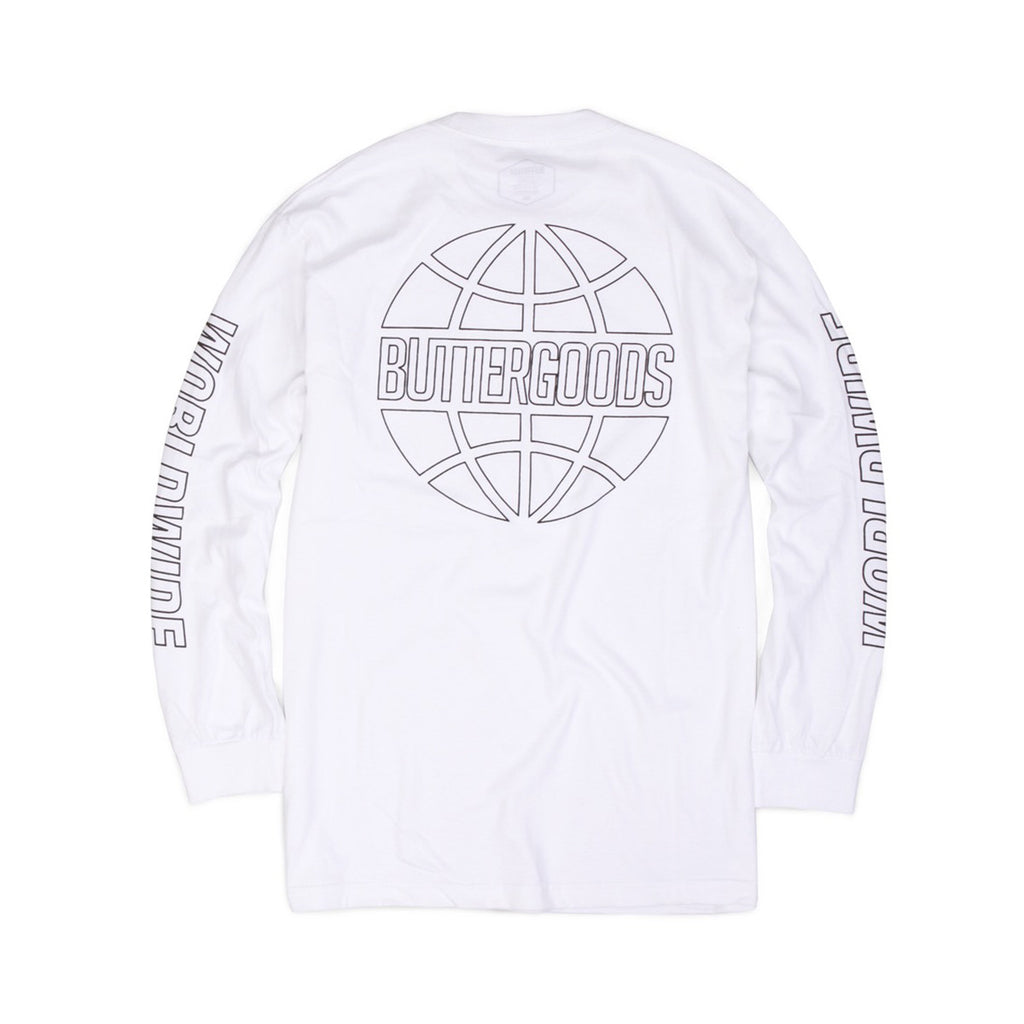 Butter Reflective Outline Long Sleeve Tee - White