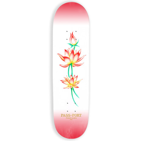 Passport Attractive Floral Nelumbo Skateboard Deck