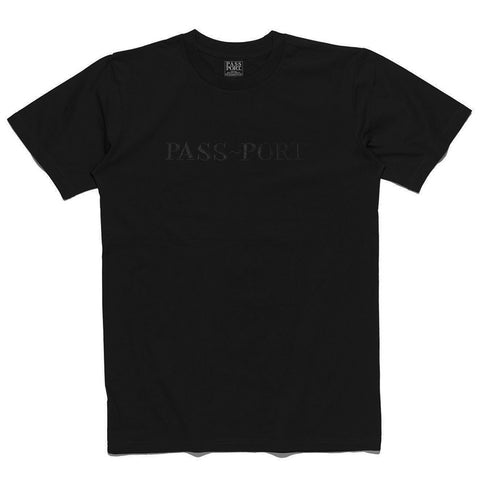 Pass Port Official Embroidery Tee - Black