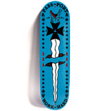 Pass Port Backdaggers Skateboard Deck (Blue Croc)