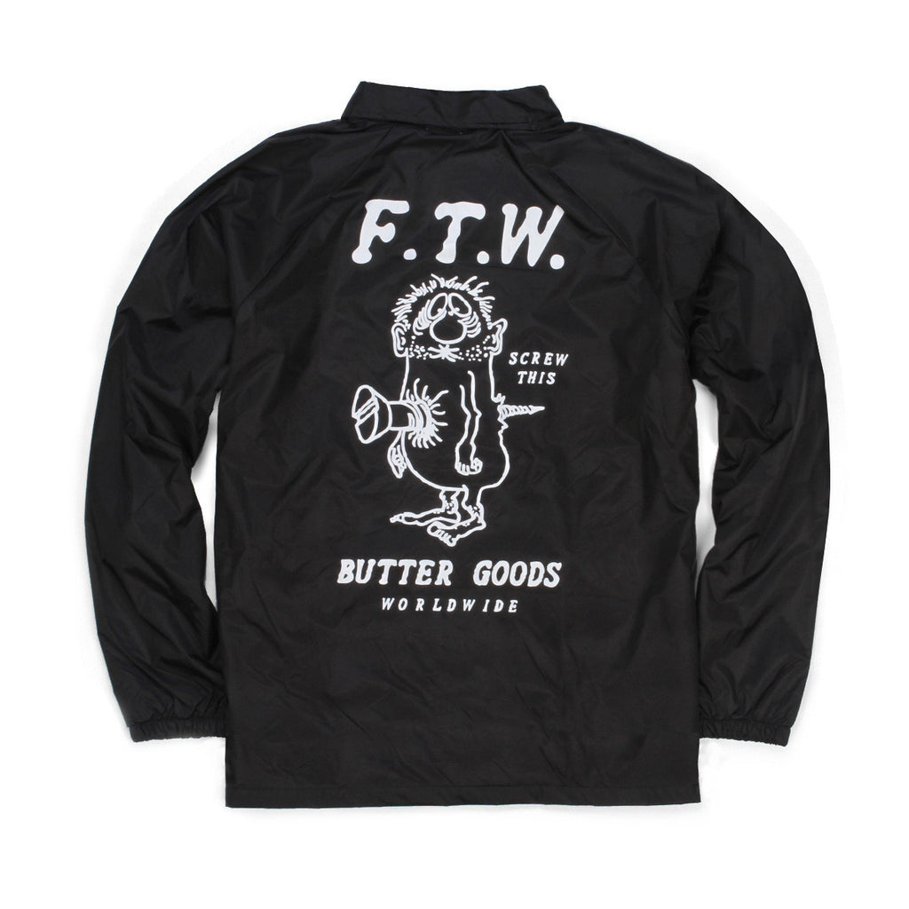 Butter Goods FTW Coaches Jacket - Black