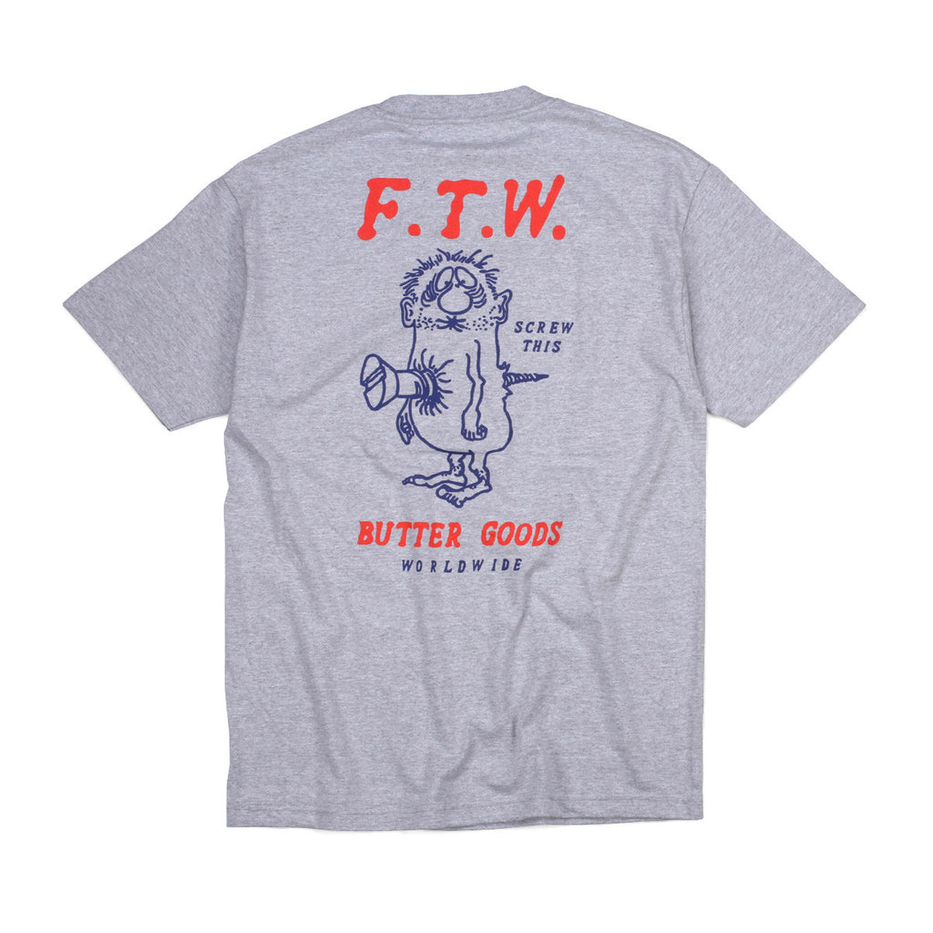 Butter Goods FTW T-shirt - Heather Grey