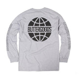 Butter Outline Long Sleeve T-Shirt - Heather Grey